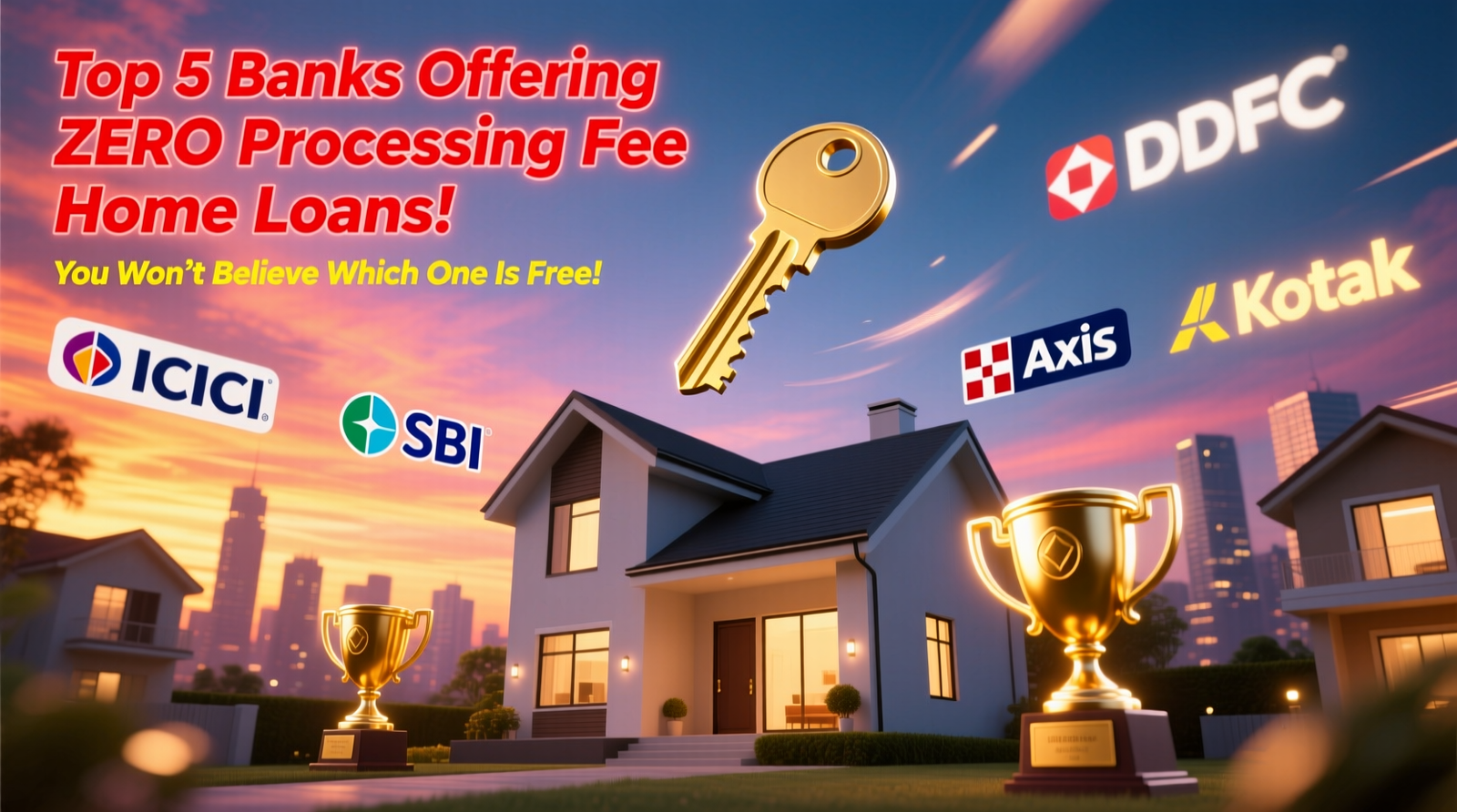 Top Banks Offering Zero Processing Fee Home Loans