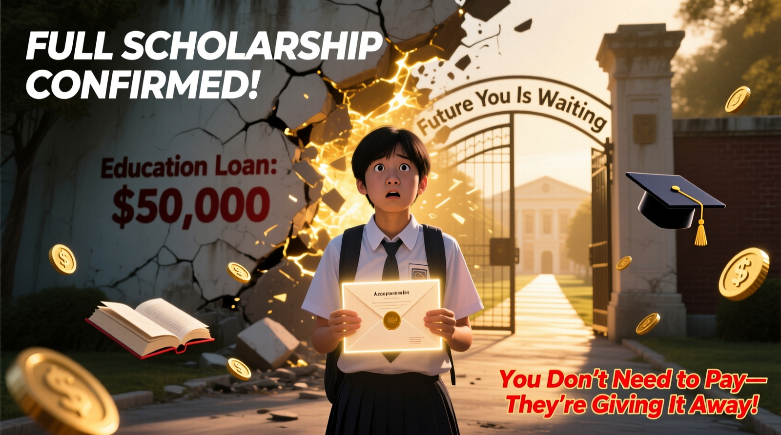Education Loan With Scholarship Support