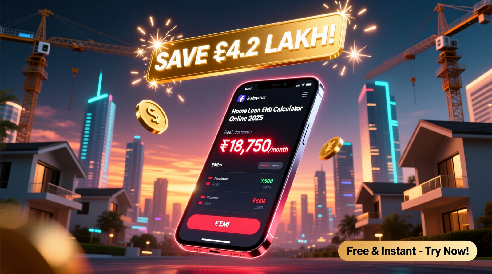 Home Loan EMI Calculator Online 2025
